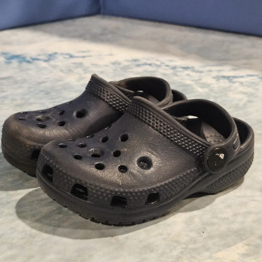 Crocs Classic Clog Navy‎ Blue Toddler Size C8 Kids Shoes